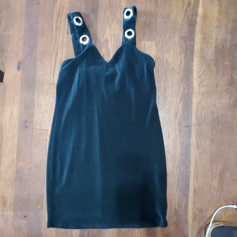 Green Velvet Dress